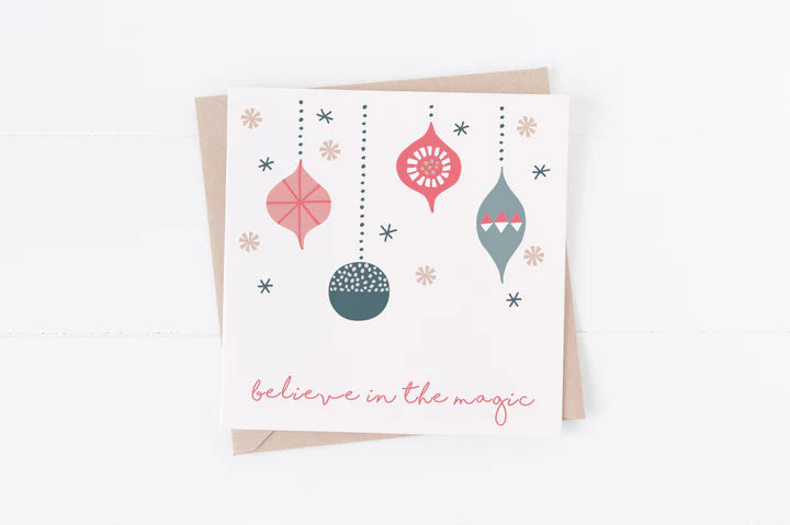 Christmas Baubles Card